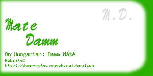 mate damm business card